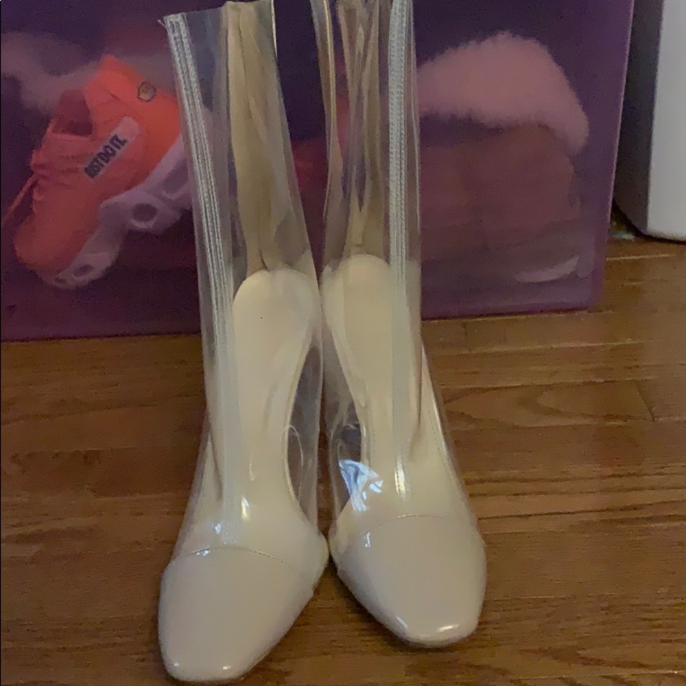 Wild Diva/ clear and nude never been worn
